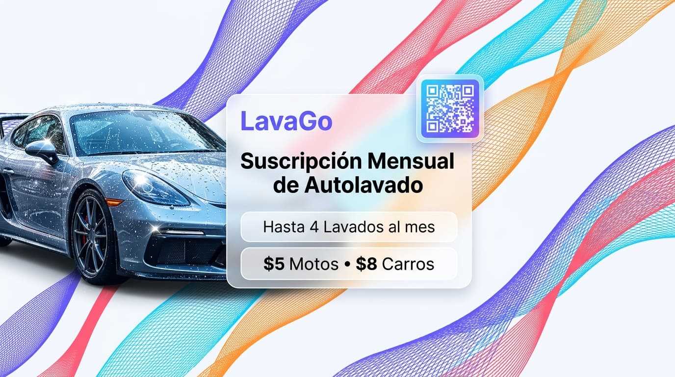 LavaGo Suscripción Mensual de Autolavado
